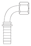 Balflex 23 Series 2-Piece Female O-Ring Face Seal 90° Elbow