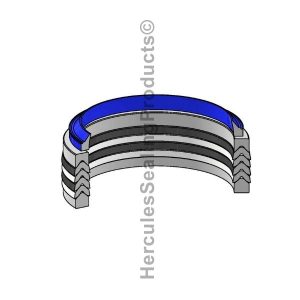 Vee Set & Wiper Hydraulic Telescopic Cylinder Seal Kit - Bore 5.500" (ANY-S108003W)