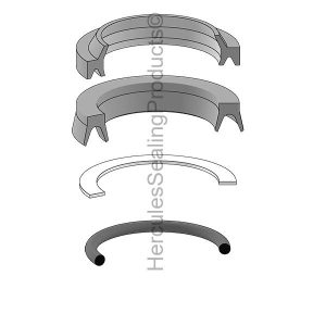 Series A, Hydraulic Rod Seal Kit, Rod 4.500" (ATL-4A45S000V)