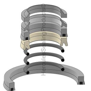 Multi-Stage 2.250, 2.375, 3.250, Hydraulic Seal Kit (BAK-106663)