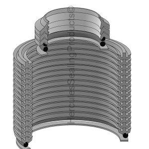 Hydraulic Seal Kit, Rod 2-3/8, 3-1/16, 4-15/16 (BAK-3001Y14)