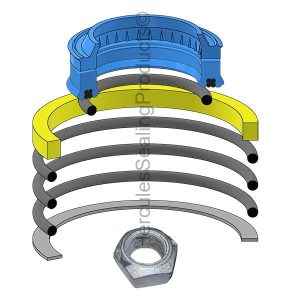 Bobcat Hydraulic Cylinder Seal Kit – 1.5 Rod × 3 Bore – BCK-6804604