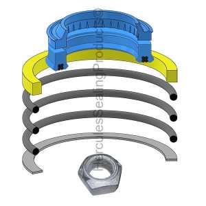 Bobcat Hydraulic Cylinder Seal Kit – 2 Rod × 3.25 Bore – BCK-6810470