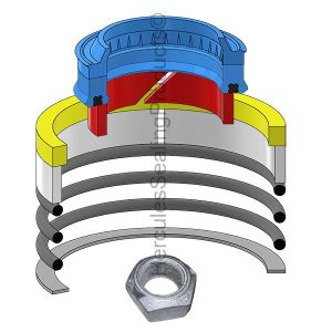 Bobcat Hydraulic Cylinder Seal Kit – 2 Rod × 3.25 Bore – BCK-6818161