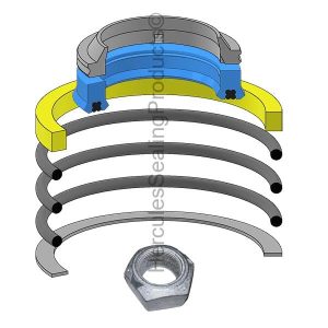 Hydraulic Cylinder Seal Kit – 1.5 Rod × 2.25 Bore – BCK-7135557