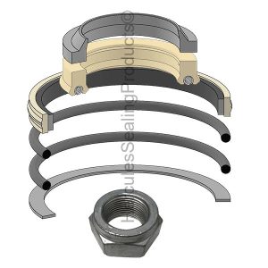 Bobcat Hydraulic Cylinder Seal Kit – 1.75 Rod × 3.5 Bore – BCK-7196901