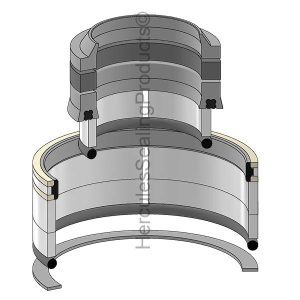 Barko Hydraulic Cylinder Seal Kit – 2 Rod × 4 Bore – BK-55200499