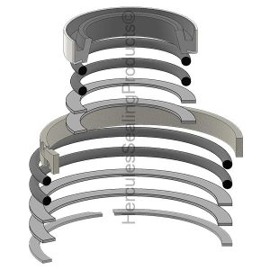 Barko Hydraulic Cylinder Seal Kit – 1.75 Rod × 5 Bore – BK-56500500