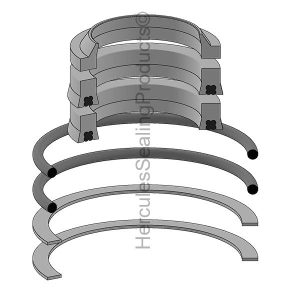 Anthony Hydraulic Cylinder Seal Kit – 2.5 Rod × 6 Bore – BK-65490