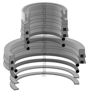 Anthony Hydraulic Cylinder Seal Kit – 2.5 Rod × 6 Bore – BK-65524