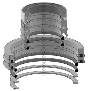 Anthony Hydraulic Cylinder Seal Kit – 2 Rod × 5 Bore – BK-65525