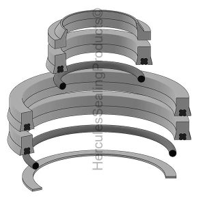 Anthony Hydraulic Cylinder Seal Kit – 2 Rod × 3.5 Bore – BK-65533