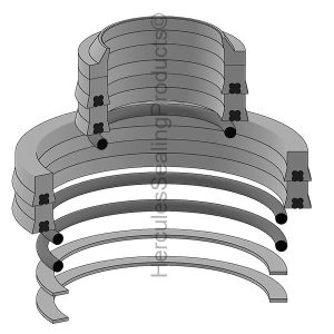 Anthony Hydraulic Cylinder Seal Kit – 3 Rod × 6 Bore – BK-65536
