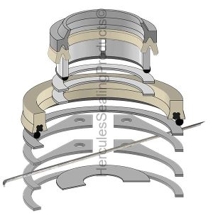 Hydraulic Seal Kit, Rod 2.000 x Bore 75.000 (CAS-560349)