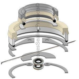 Hydraulic Seal Kit, Rod 2.000 x Bore 60.000 (CAS-562591)