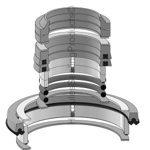 Hydraulic Seal Kit, Rod MULTI-STAGE (CAS-638884)