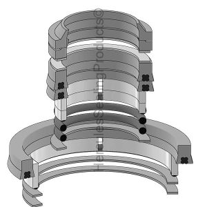 Hydraulic Seal Kit, Rod MULTI-STAGE (CAS-641956)