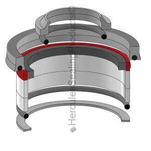 Rod 2.000 x Bore 3.000, Hydraulic Seal Kit (CH-SK-3-23)