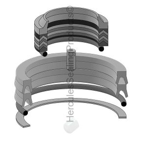 Rod 2.500 x Bore 6.000, Hydraulic Seal Kit (CH-SK-6-26)