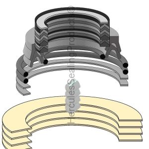 1.750, 2.625 VID, 3.375, 4.500 UID, Hydraulic Seal Kit (CLK-1811132)