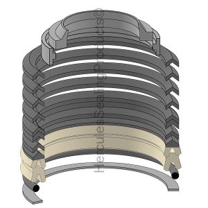 Clark Lift Trucks Hydraulic Cylinder Seal Kit – 1.25 Rod × 2.75 Bore – CLK-1811210