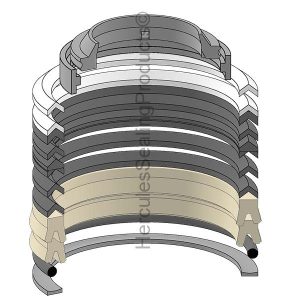 Clark Lift Trucks Hydraulic Cylinder Seal Kit – 1.25 Rod × 3.25 Bore – CLK-1811212