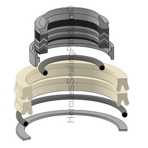Clark Lift Trucks Hydraulic Cylinder Seal Kit – 1.75 Rod × 4.5 Bore – CLK-1811217