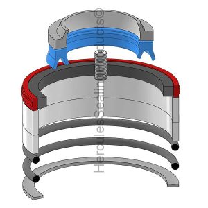Caterpillar Hydraulic Cylinder Seal Kit – 50 mm Rod × 70 mm Bore – CTC-2764172