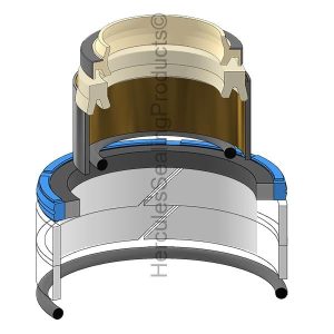 Hydraulic Seal Kit, Rod 50.000 x Bore 80.000, Models 315F LCR, 316F L, 320F L, 323F L, 415F2, 415F2 IL, 416, 416F2, 420, 420 XE, 420F/420F IT, 420F2/420F2 IT, 430F/430F IT, 430F2/430F2 IT, 938M (CTC-5016702)