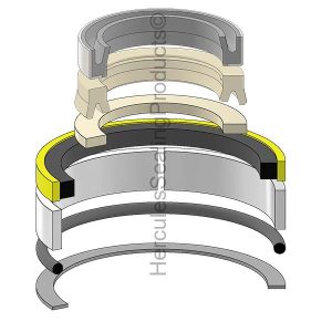 Caterpillar Hydraulic Cylinder Seal Kit – 2.375 Rod × 3.75 Bore – CTC-7X2808
