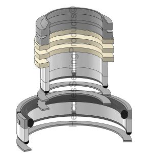Hydraulic Seal Kit, Models 73D, 772B, 773B, 773D, 775, 775D (CTC-8T9042)