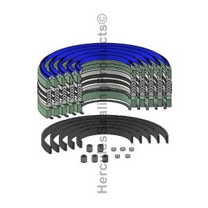 5.000" - 9.125", Major Repair, Hydraulic Telescopic Cylinder Seal Kit (CH-MRK-95)
