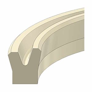 Urethane Heavy Duty Hydraulic Piston U-Seal (DPU25-2.06-25) – ID 2.063" x OD 2.563" x Height 0.250"