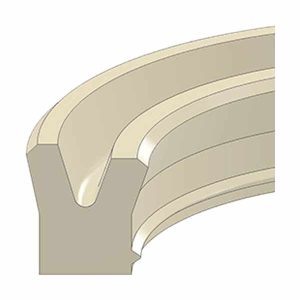 1.375x1.875x0.375, Hydraulic DRTU Rod U-Seals (DRTU25-1.37-37-BHT)
