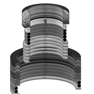 Hydraulic Cylinder Seal Kit – 2.5 Rod × 5 Bore – DT-1027-088
