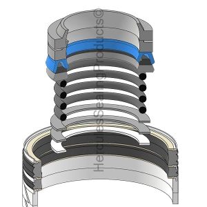 2 Stage Rod 60.000 mm, 95.000 mm, Hydraulic Seal Kit (FAS-GSC-156)