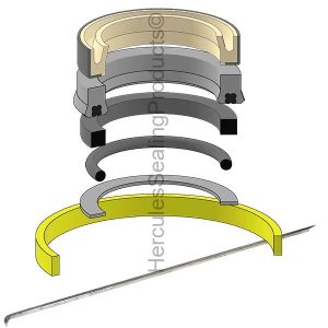 Ford Hydraulic Cylinder Seal Kit – 50 mm Rod × 80 mm Bore – FD-251074