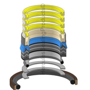 Ford Hydraulic Cylinder Seal Kit – 56 mm Rod × 115 mm Bore – FD-251318