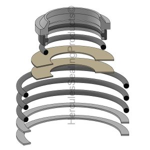 Ford Tractors Hydraulic Cylinder Seal Kit – 1 Rod × 2 Bore – FD-DHPNC846B