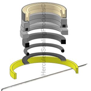 Ford Hydraulic Cylinder Seal Kit – 50 mm Rod × 80 mm Bore – FD-FP457