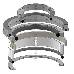 Gehl Hydraulic Cylinder Seal Kit – 1.25 Rod × 2.25 Bore – GEHL-190-32923