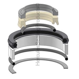 Gehl Hydraulic Cylinder Seal Kit – 2 Rod × 4 Bore – GEHL-L97617