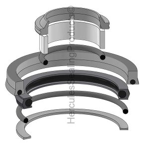Gehl Hydraulic Cylinder Seal Kit – 3 Rod × 4 Bore – GEHL-L97674
