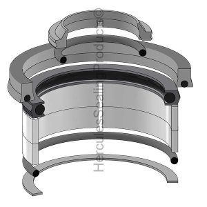 Gehl Hydraulic Cylinder Seal Kit – 3.5 Rod × 4.5 Bore – GEHL-L97711