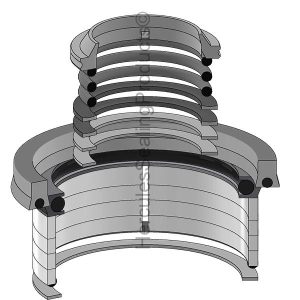 Gehl Hydraulic Cylinder Seal Kit – 3.5 Rod × 4.5 Bore – GEHL-L97713