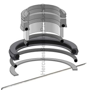 Gehl Hydraulic Cylinder Seal Kit – 2.25 Rod × 4.5 Bore – GEHL-L97715