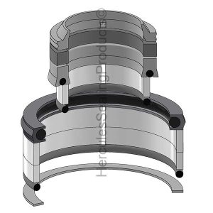 Gehl Hydraulic Cylinder Seal Kit – 2.5 Rod × 5 Bore – GEHL-L97716