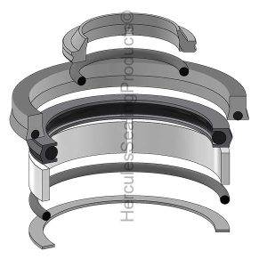 Gehl Hydraulic Cylinder Seal Kit – 3.5 Rod × 4.5 Bore – GEHL-L97908