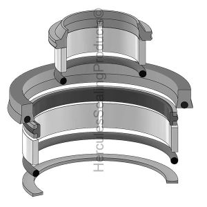 Gehl Hydraulic Cylinder Seal Kit – 2.5 Rod × 3.5 Bore – GEHL-L98558