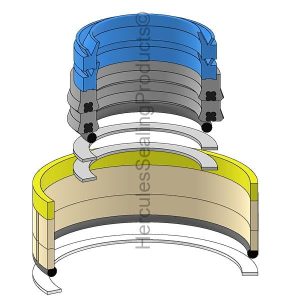 Gehl Hydraulic Cylinder Seal Kit – 45 mm Rod × 90 mm Bore – GEHL-L98565